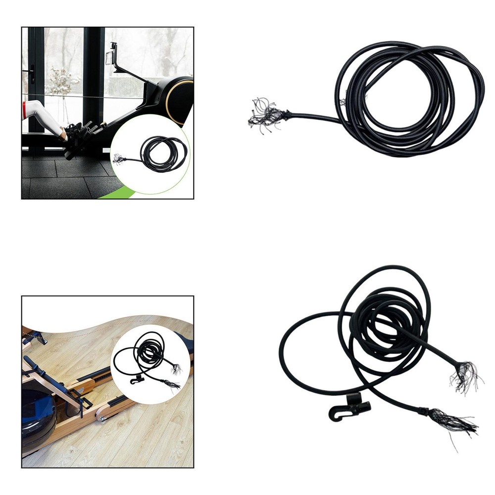 Rowing Machine Pull Belt Buckled Rowing Machine Cable Easy to Use Home Practical