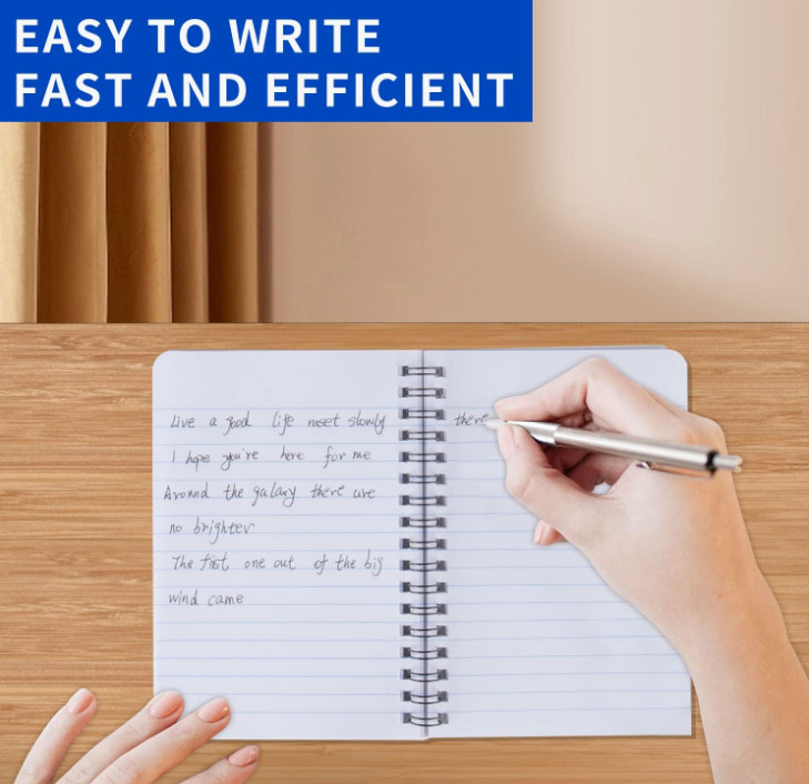 Spiral Notebook 4Pack Pocket Notebook 4.2"x 6.1" Pocket Notepad Small Notebook