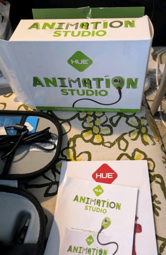 HUE Animation Studio Stop Motion Kit USB Camera Software & Book Complete No Code