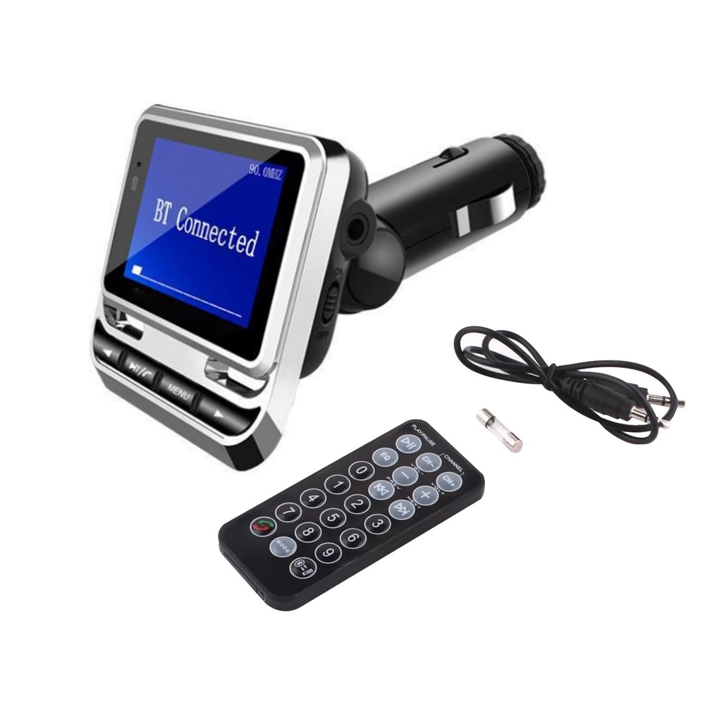 LCD Screen Display Car Bluetooth FM Radio Transmitter Radio Music Adapter
