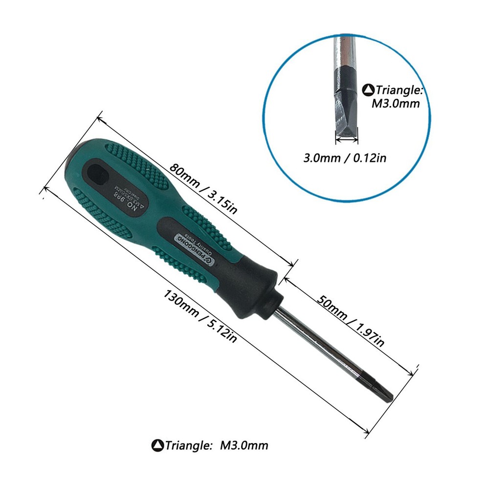 4p Triangle Screwdriver Set Hand Tool Multi-Purpose Magnetic Tool Kit 1.8-3.0mm
