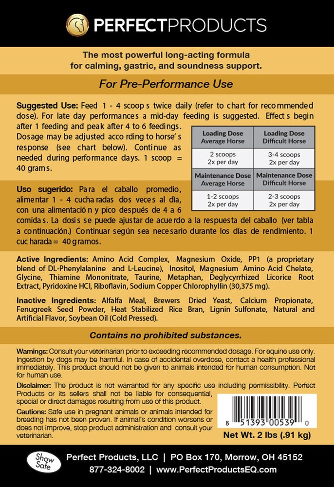 Perfect Prep EQ Gold Pellets - 2 LB