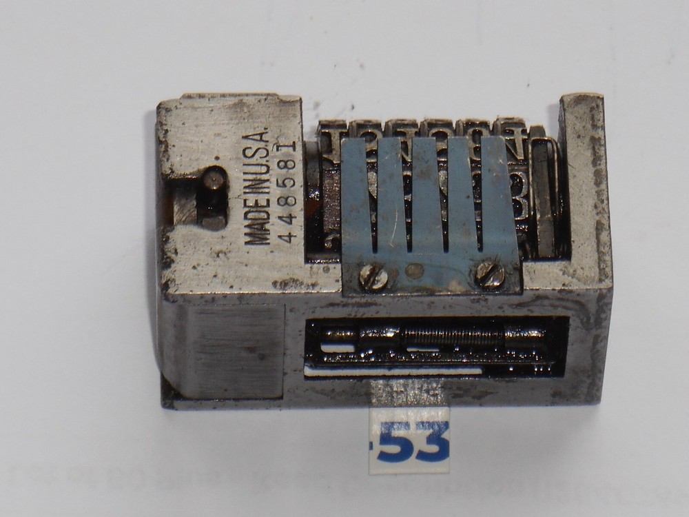 Blue Boy | letterpress numbering machine | 53