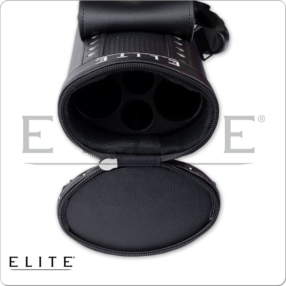 New Elite ECP22 Prime Pool Cue Case 2x2 Black, Spring Loaded Bottom