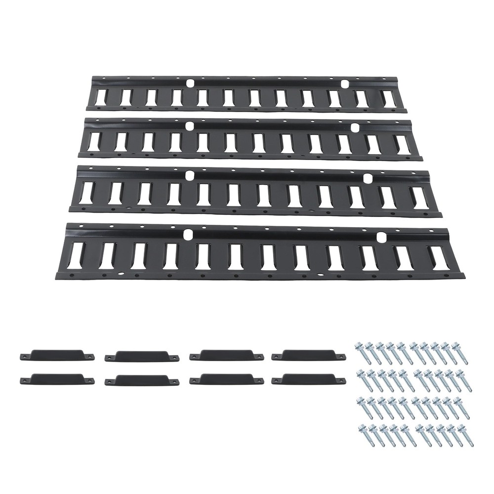 Labwork 12 Pack 2' E Track Tie Down Rails Power Coated E-Tracks For Trailers