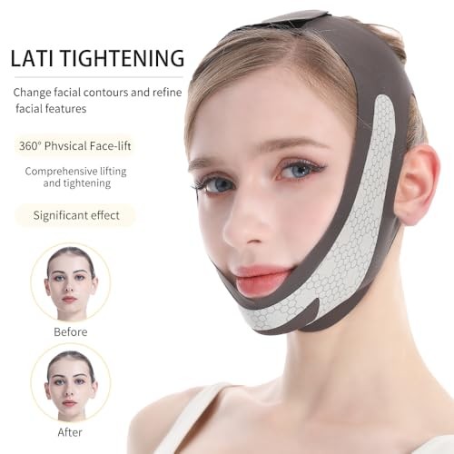 Graphene V Line Lifting Mask, Face Lifting Strap for Sleeping, Reusable & Adj...