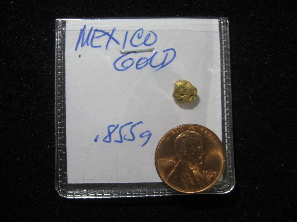 MEXICO GOLD NICE CHUNK NUGGET .855 GRAM