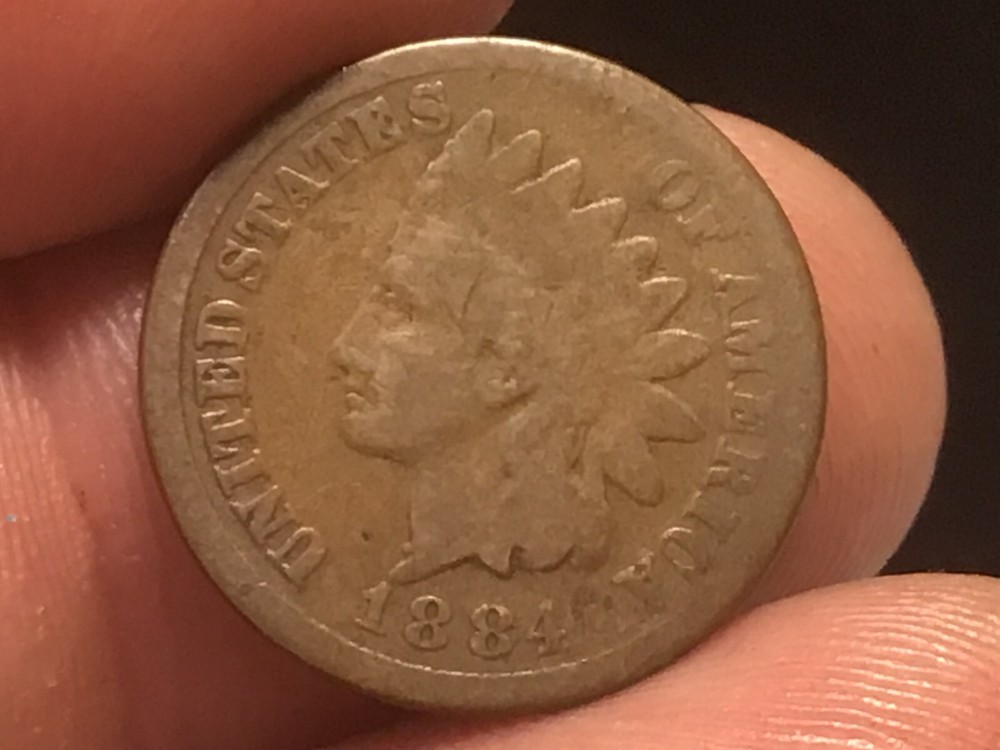 1884 Indian Head Cent / Penny, 1 Coin