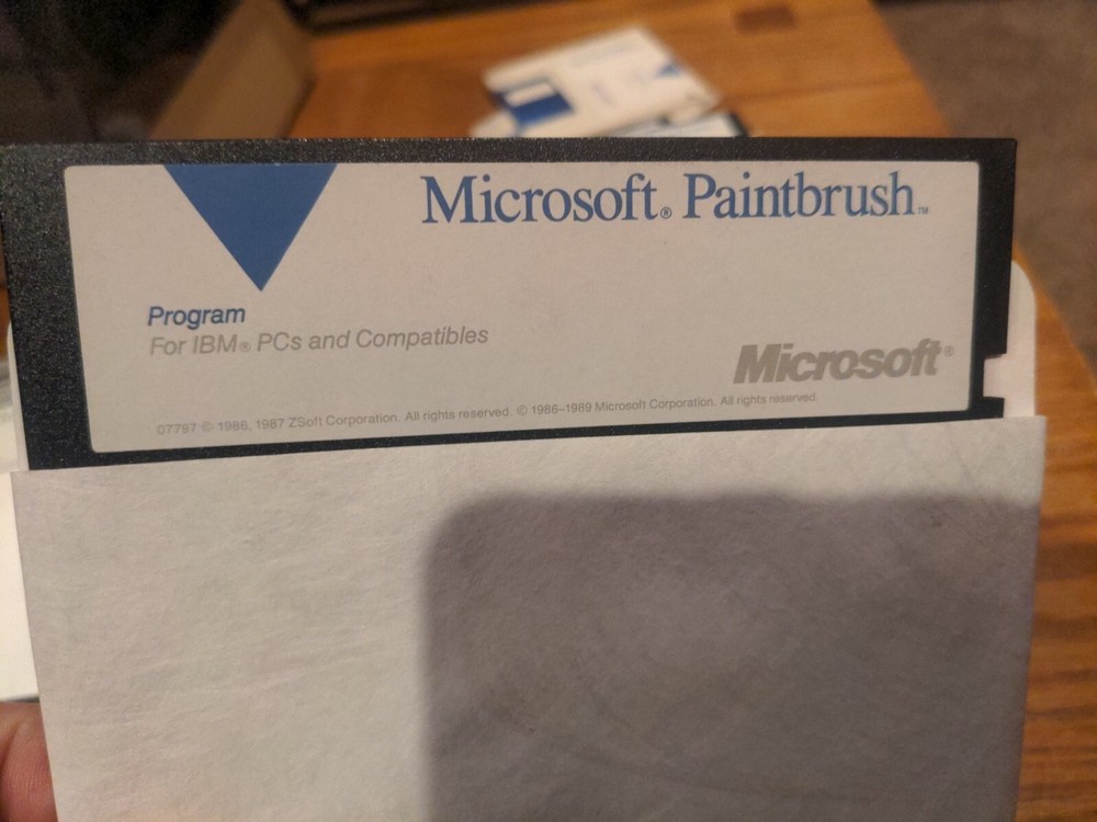 3 Diskette Set for Microsoft Mouse and Paintbrush 5.25 inch Floppy Diskettes