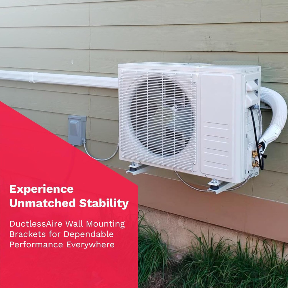 Outdoor Wall Bracket - Mini Split Mounting Bracket - Ductless Air Conditioner Wa