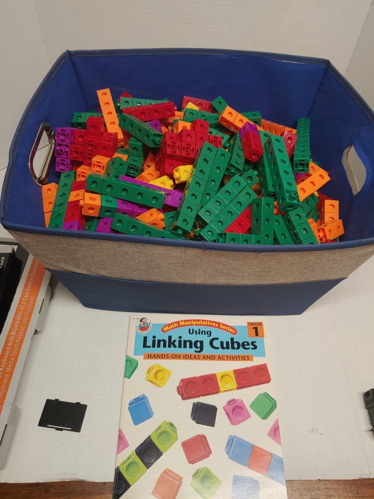 Math Manipulative Counting Centimeter Cubes Snap Linking Blocks 12 Lbs Lot