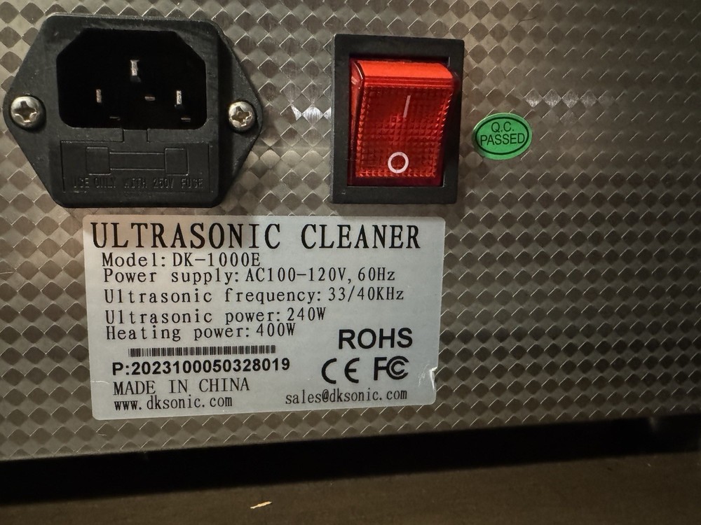 DK SONIC Ultrasonic Cleaner, DK1000E Open Box