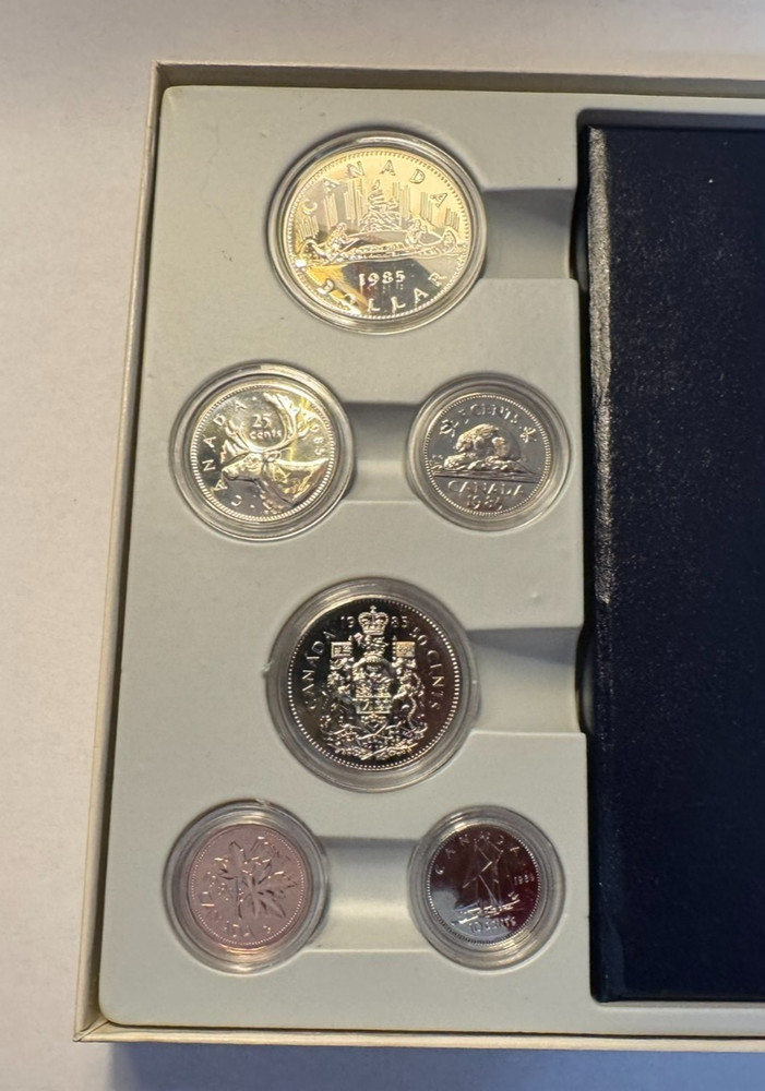 1985 Canada 6 coin Specimen Set w/ RCM PKG & COA