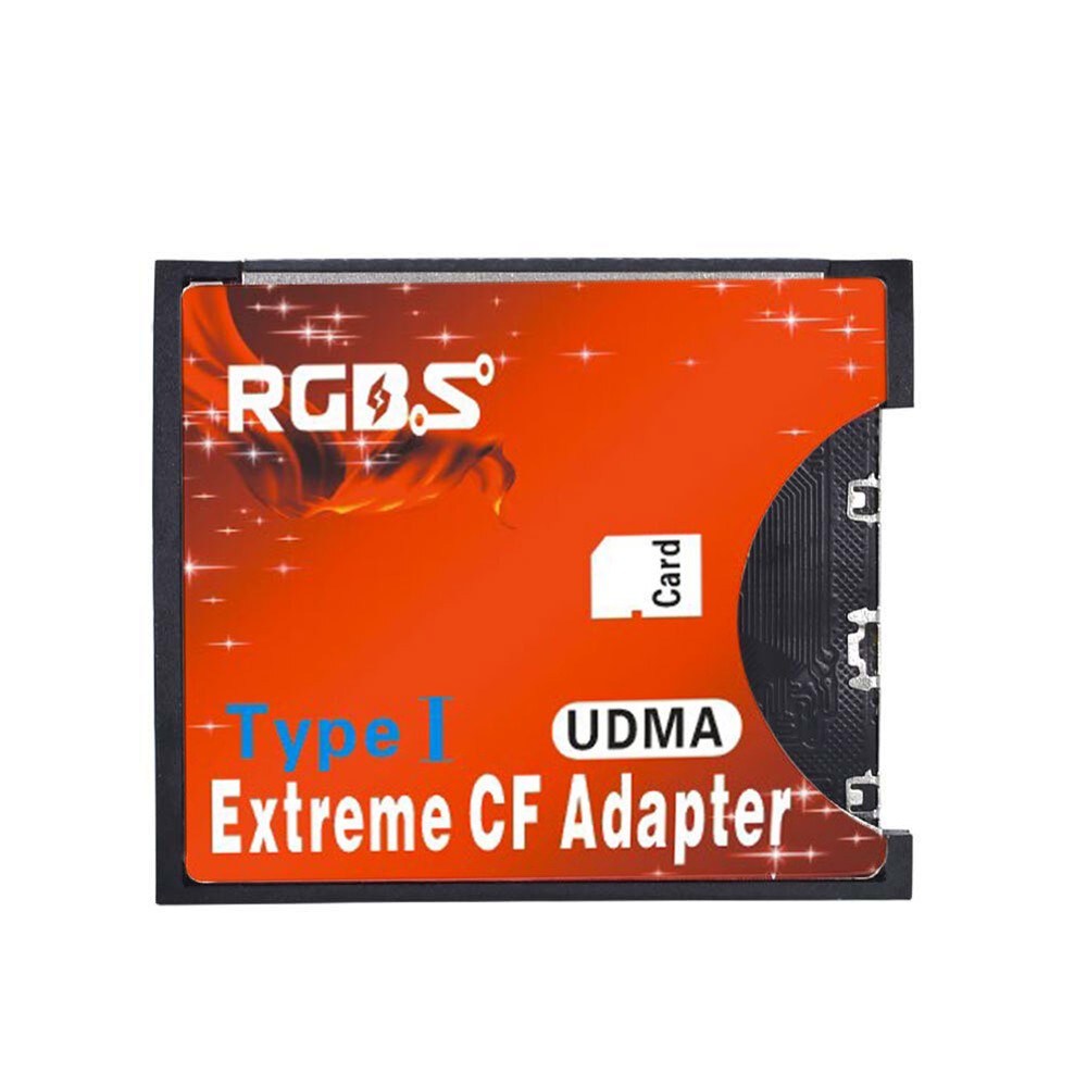 Extreme SDXC SDHC SD to CF Compact Flash Memory Card Type I Reader Adapter
