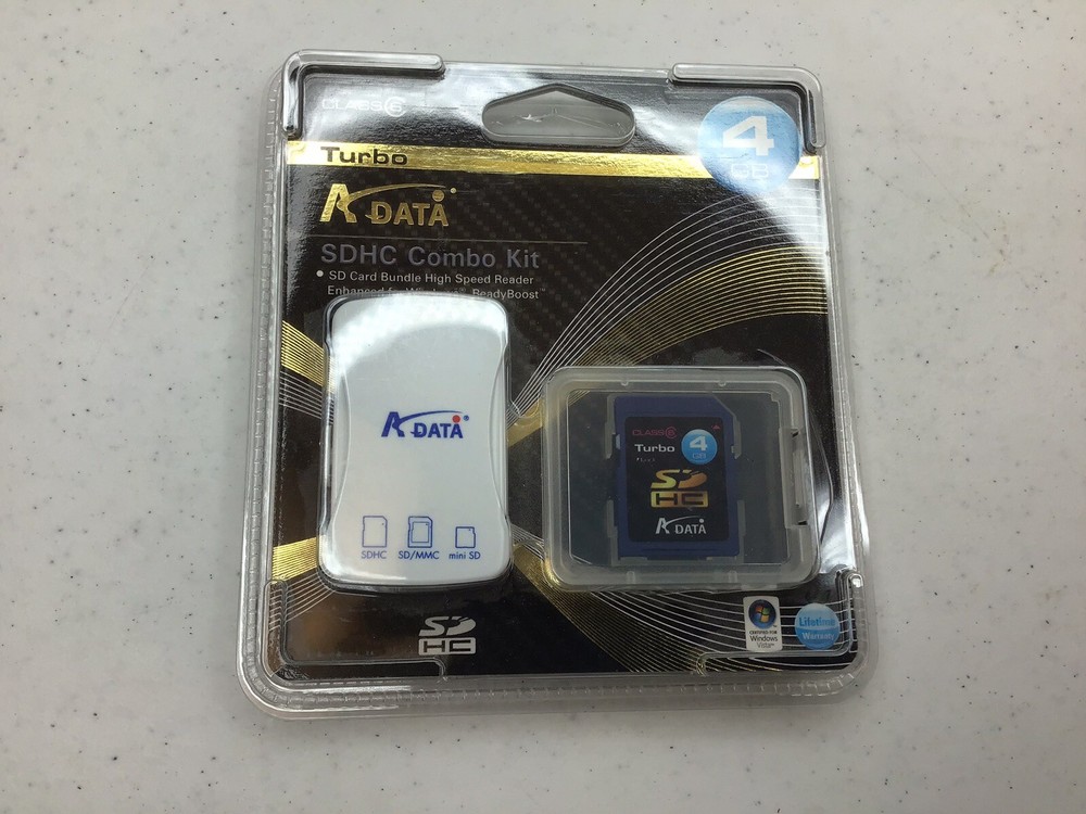 Class 6 SDHC 4GB Combo Kit NEW!! Sd Card Bundle High Speed Reader