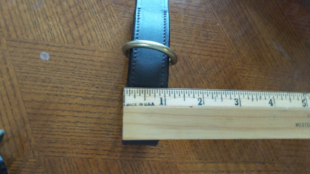 1" Leather Martingale Loop w/ Brass Hardware