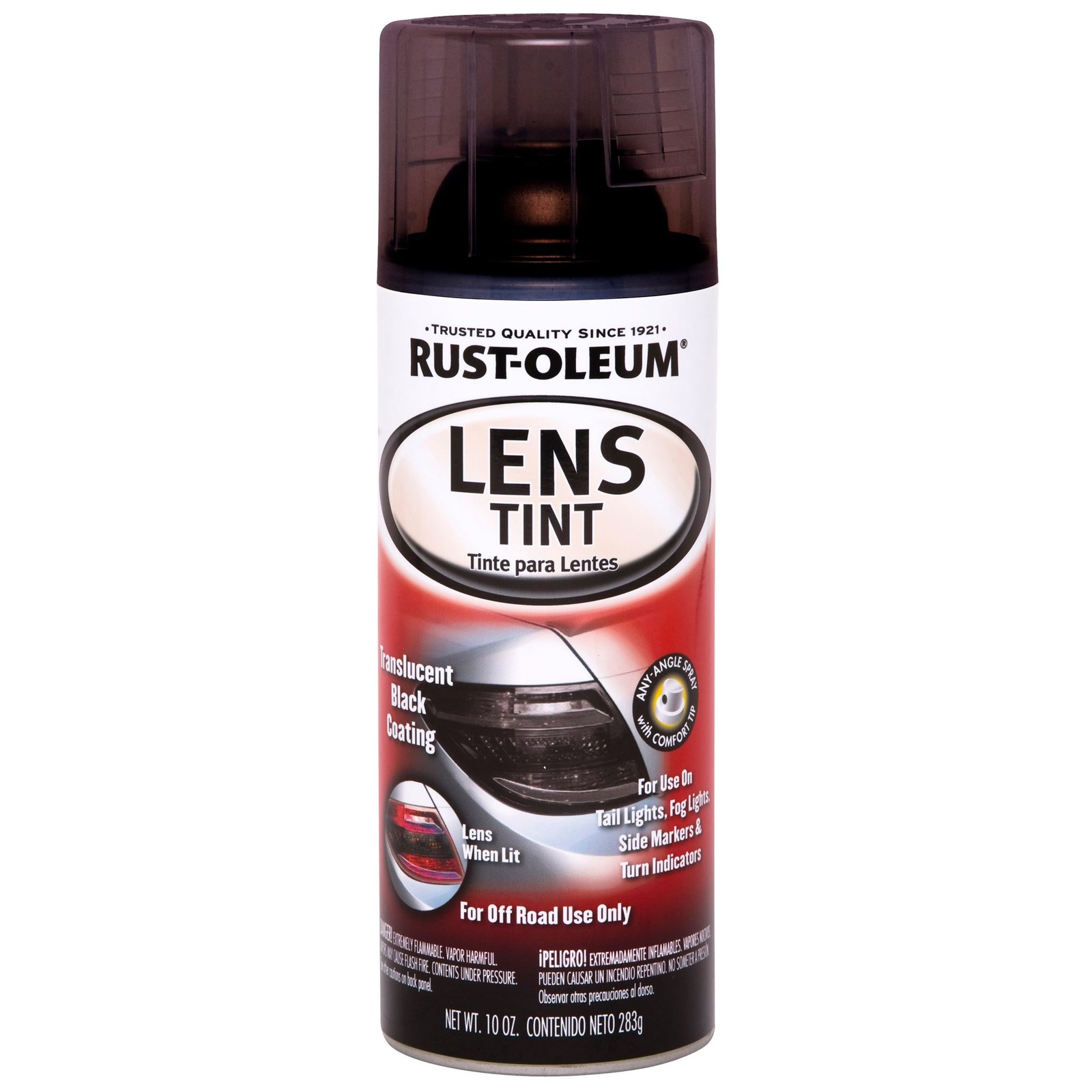 Rust-Oleum Automotive Lens Tint, 10 oz Aerosol Translucent Black- 253256