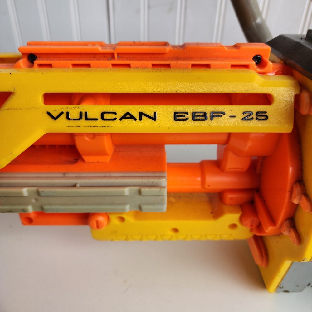 Nerf Vulcan EBF 25 Blaster Dart Gun Ammo Belt Tested & Working