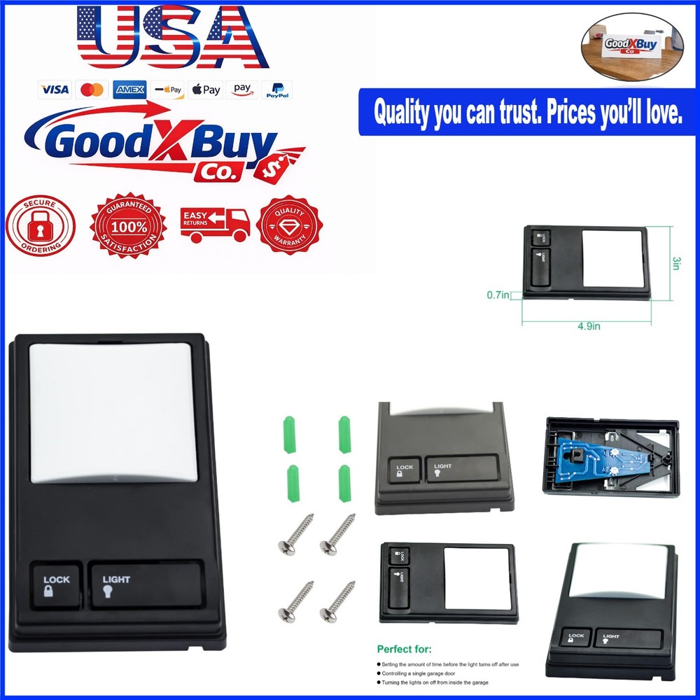 Wall-Mounted Multi-Function Garage Door Keypad Control Panel for LiftMaster M...