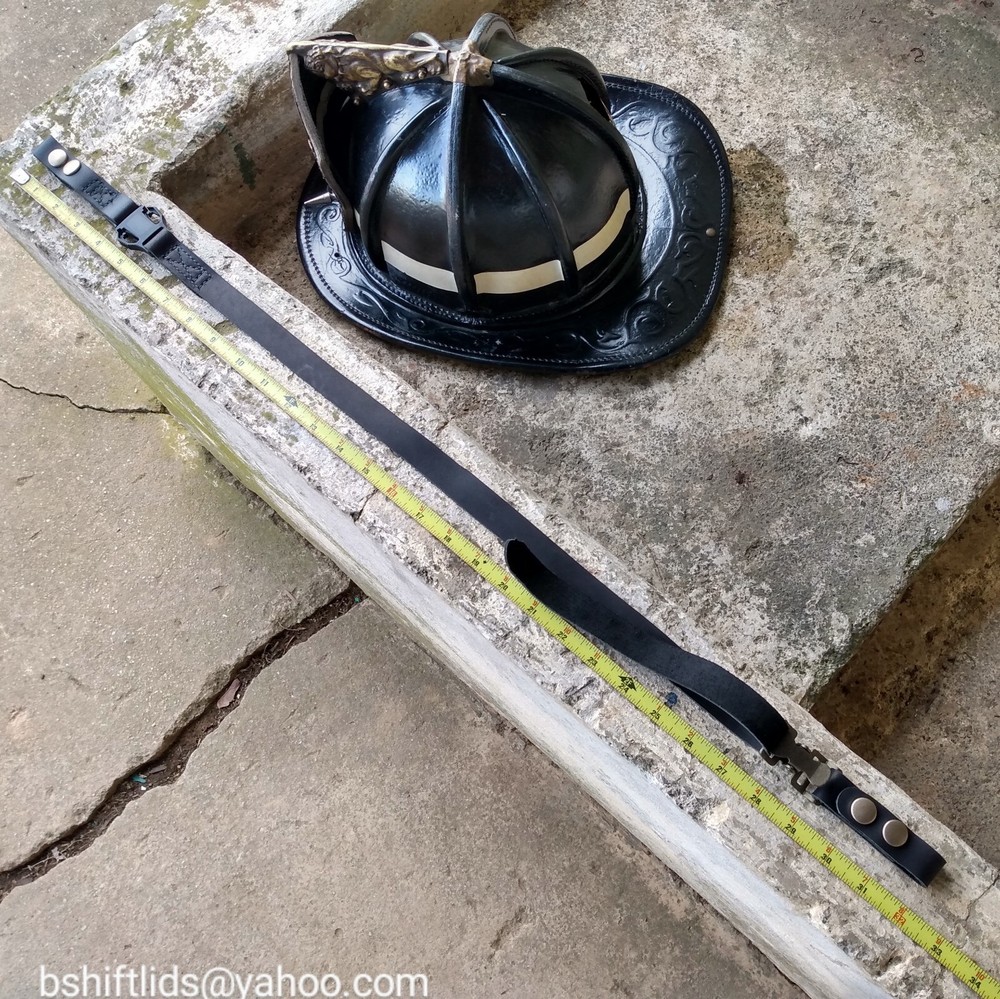 Leather Fire Helmet Chinstrap