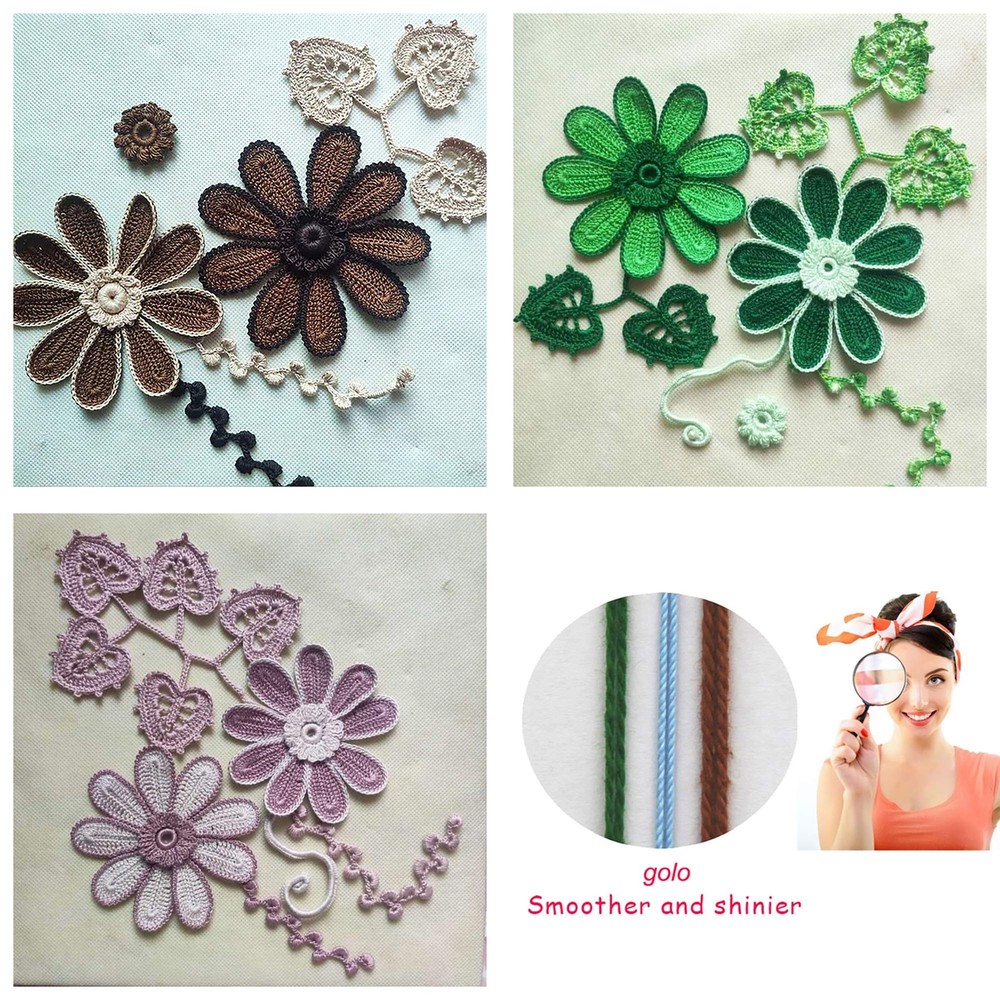 Crochet Thread for Hand Work Crochet Yarn Claert Wine red 185