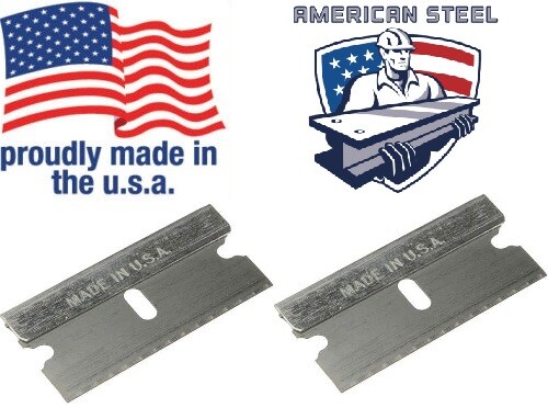 10 pc Razor Blades Single Edge Extra Sharp Super Strong.. Made in USA!!