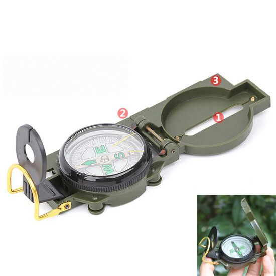 Hot Sale 1 PC Versatile Military Camping Hiking Army Survival Lensatic Compass