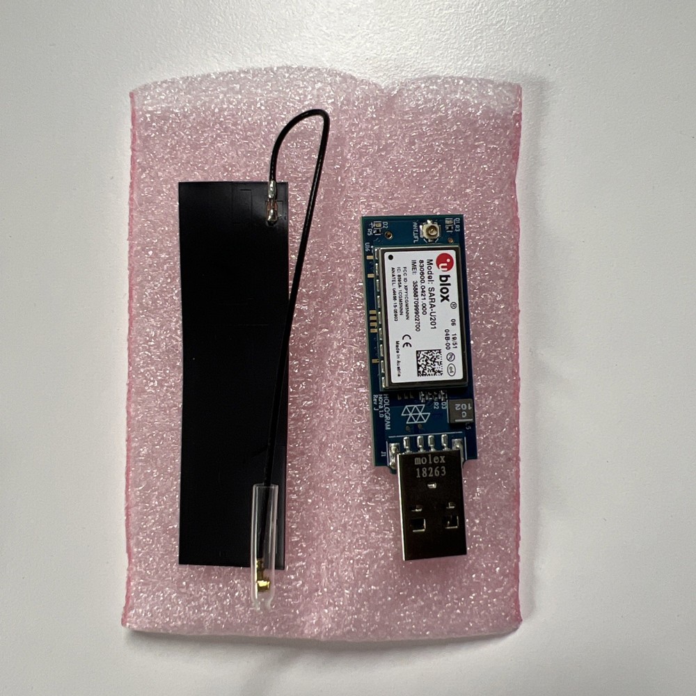 Opened Box-Hologram Nova Global IoT Cellular USB Modem - NOVA-U201 Global 3G/2G