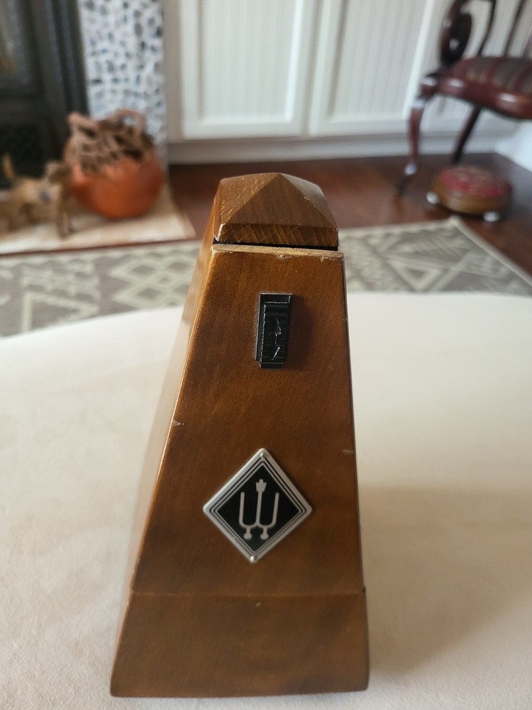Wittner Metronome Vtg Windup Mahogany