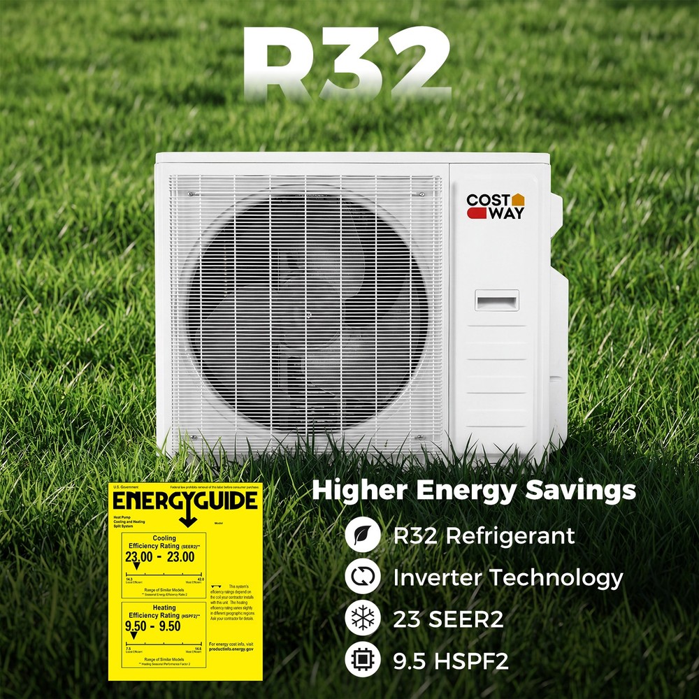 Blast Pro 2 Zone 20000 BTU Mini Split AC/Heating System, 23 SEER2, WiFi Enabled