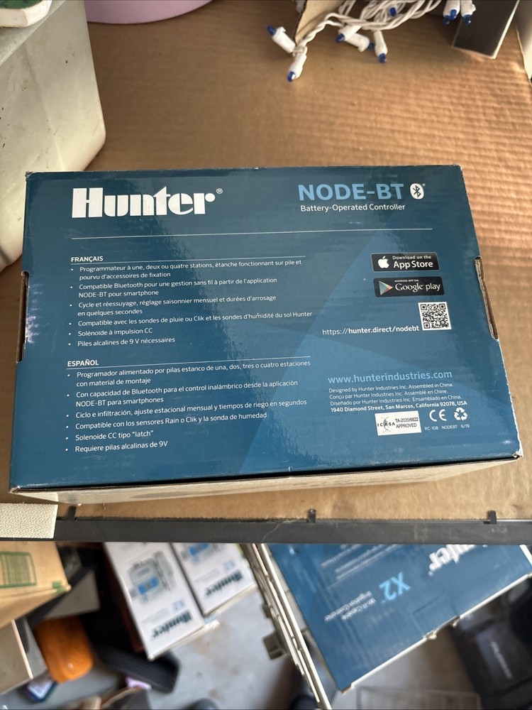 Hunter Node BT-100Single Station Bluetooth Battery Controller 1 zone