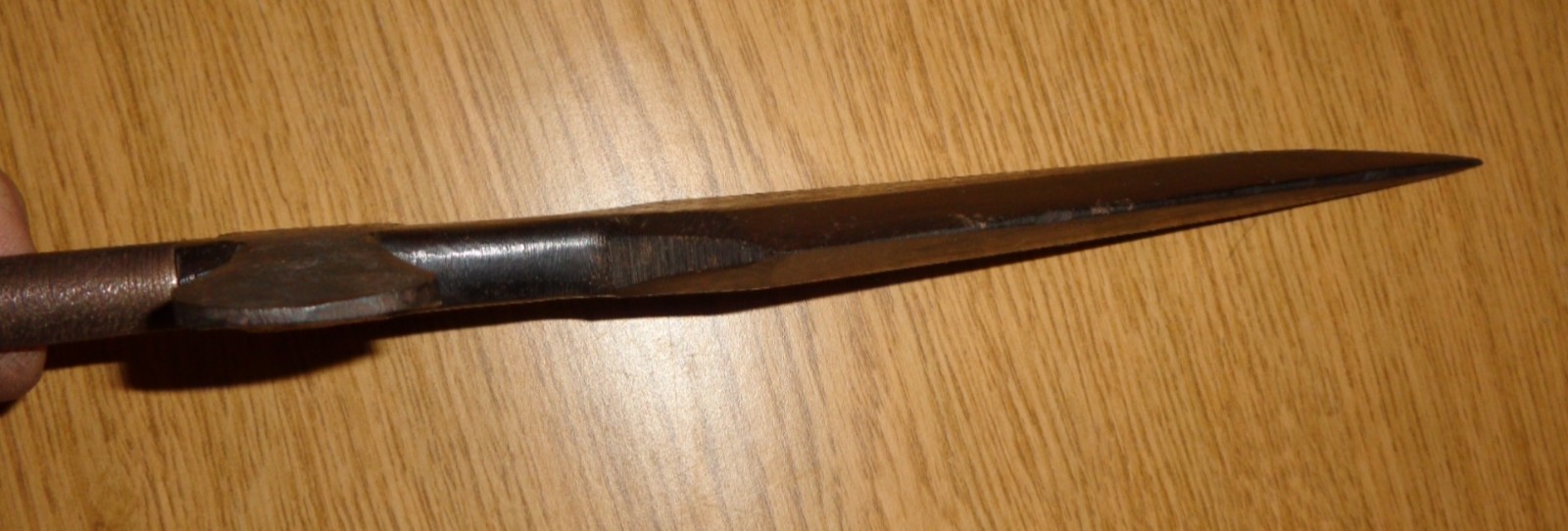 Functional Medieval Hand Made & Forged Blackened Iron Spear Head Unique Decor