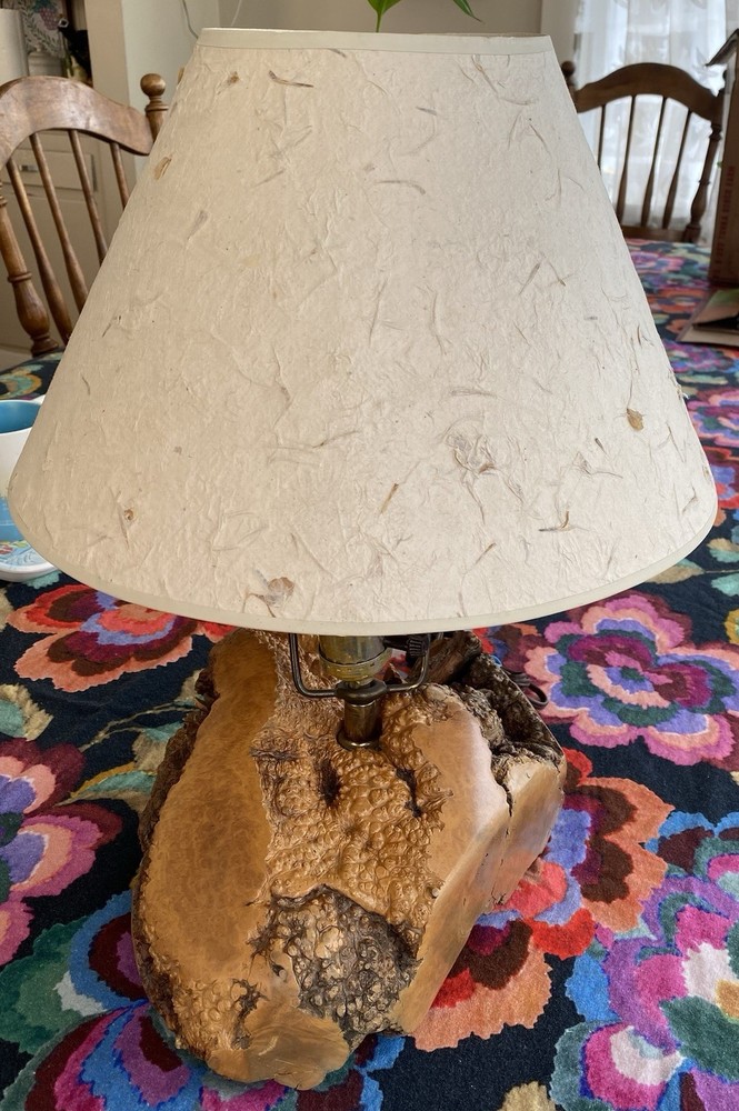 Burl Wood Lamp