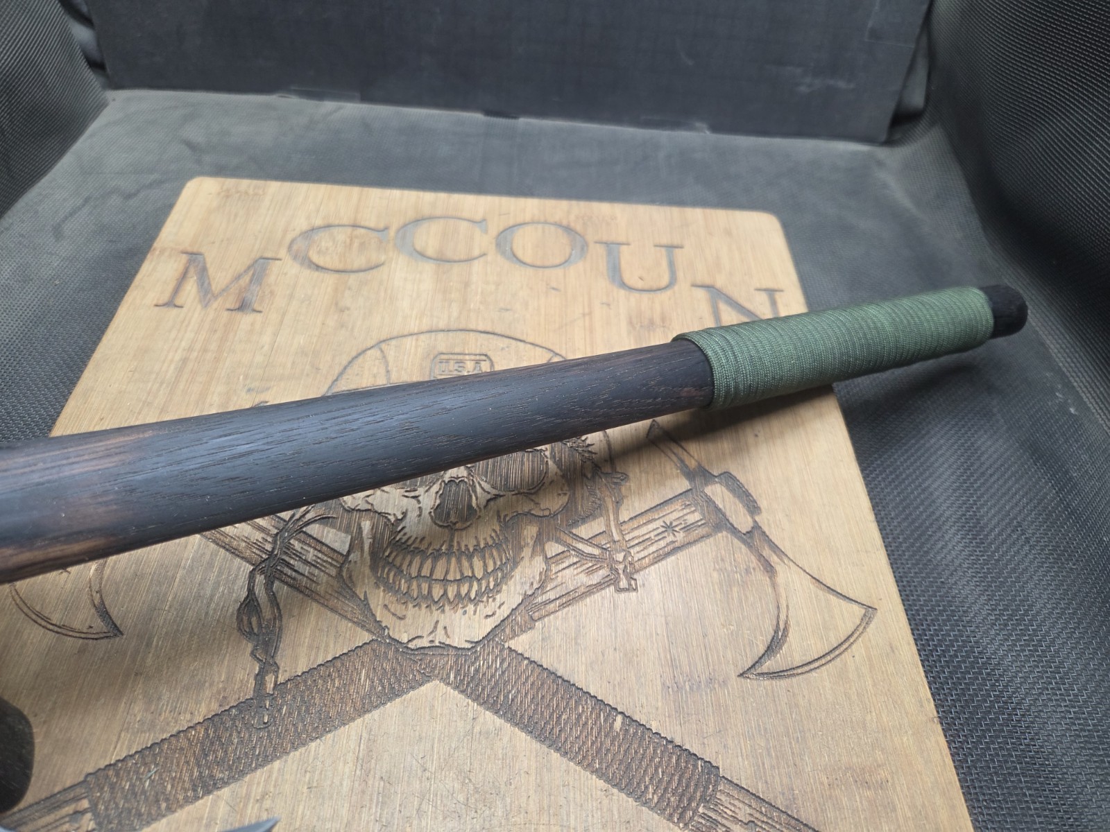 HAND FORGED AIRBORNE RANGER SPIKE TOMAHAWK BY MARK MCCOUN MADE IN THE USA