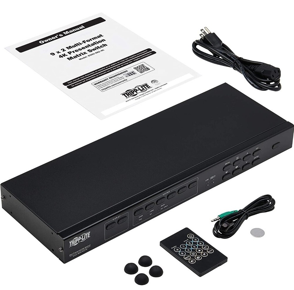 Tripp Lite 4K 9x2 Multi-Format Presentation Matrix Switch B3009X24K NEW SEALED