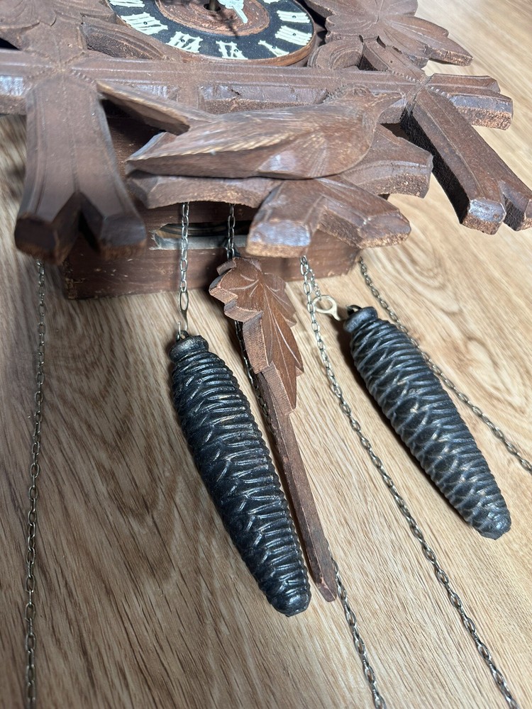 Vintage Bavarian Clockworks Cuckoo Clock Untested