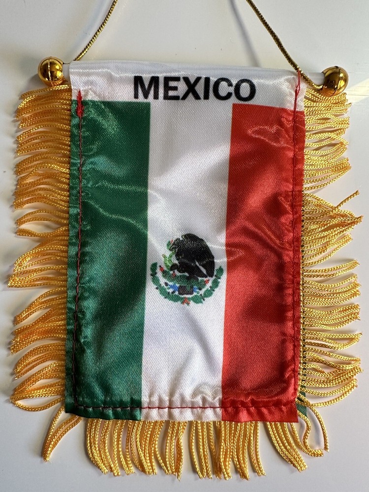 Mexico Mini Banner Black Eagle 4 X 6