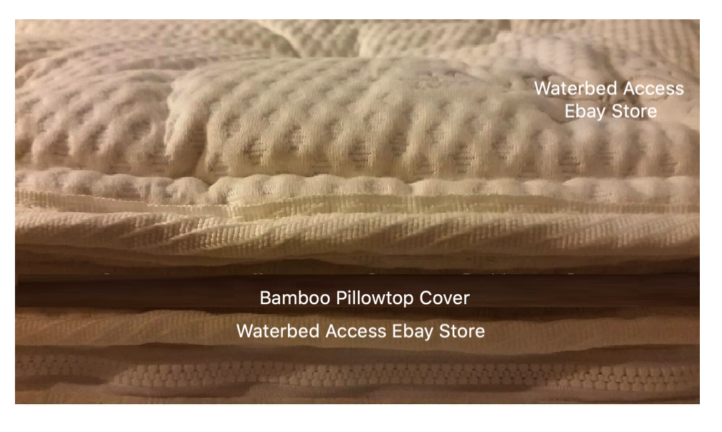 KING SOFTSIDED WATERBED with Dual 95% Waveless, Dual Heaters and Base