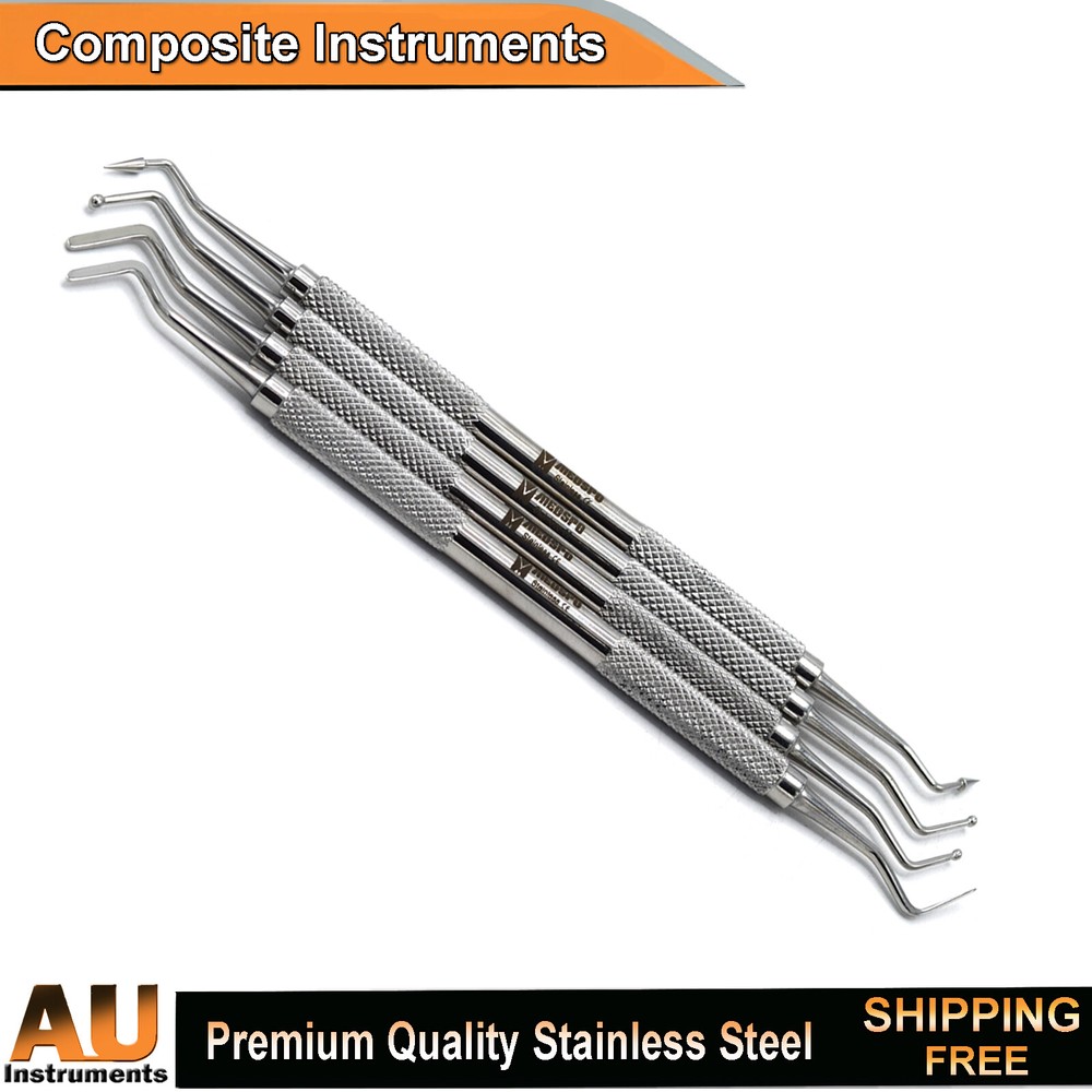 Composite Restorative Instruments Flat Plastic Filling & Lucas Bone Curettes