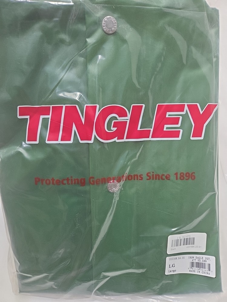Tingley J22168 Iron Eagle Rain Jacket, Green, Large