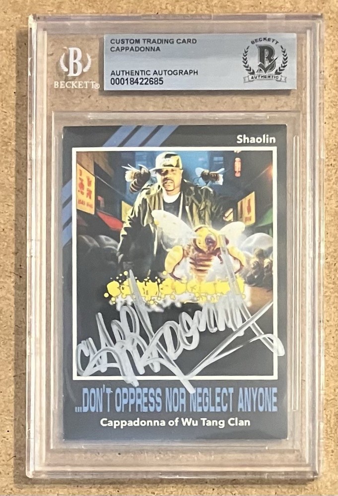 CAPPADONNA Wu Tang Clan Autographed Signed Trading Card Beckett Slabbed /3 SSP!