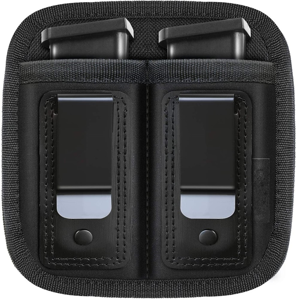 Tactical Concealed Carry IWB Double Magazine Holster for Single/Double Stack Mag