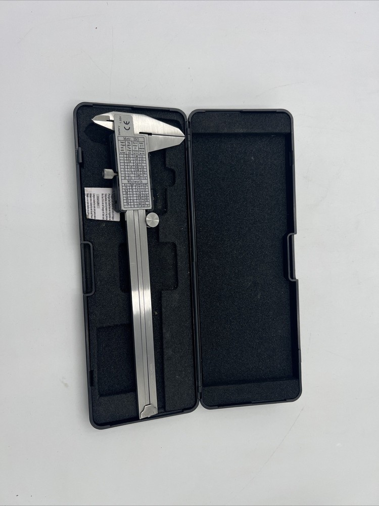 Electronic 6.1-Inch Digital Caliper with LCD Readout and Storage Case