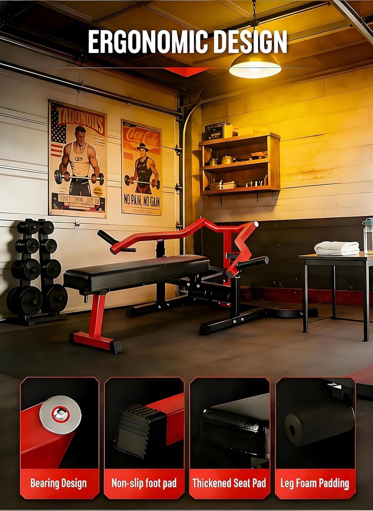 Foldable Bench Press Machine, Adjustable Chest & Shoulder Press,Multi-Functional