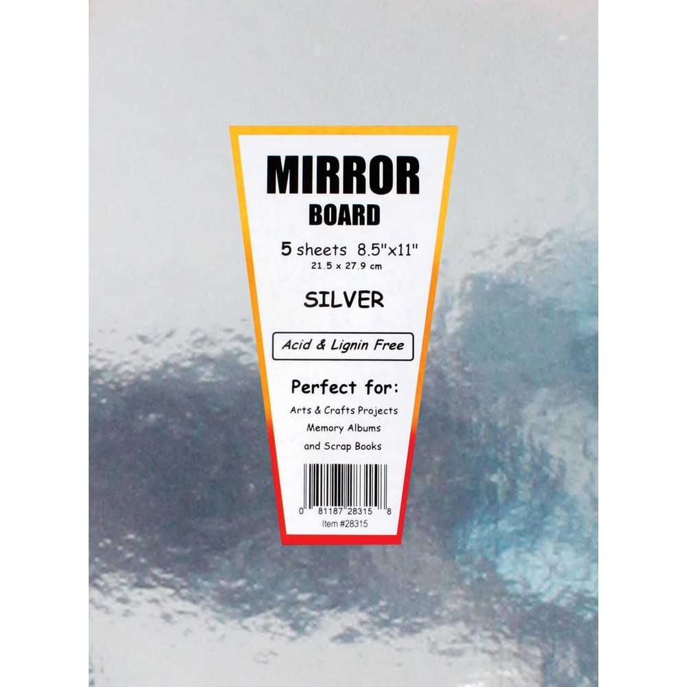 Hygloss Mirror Boards Silver
