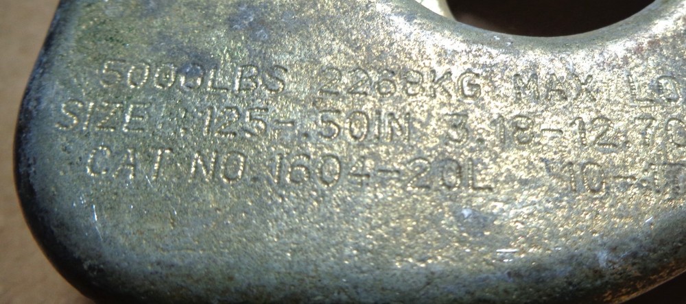 Klein Tools 1604-20L 5000 Lb .25" to .50" Pulling Grip Cable Wire Puller