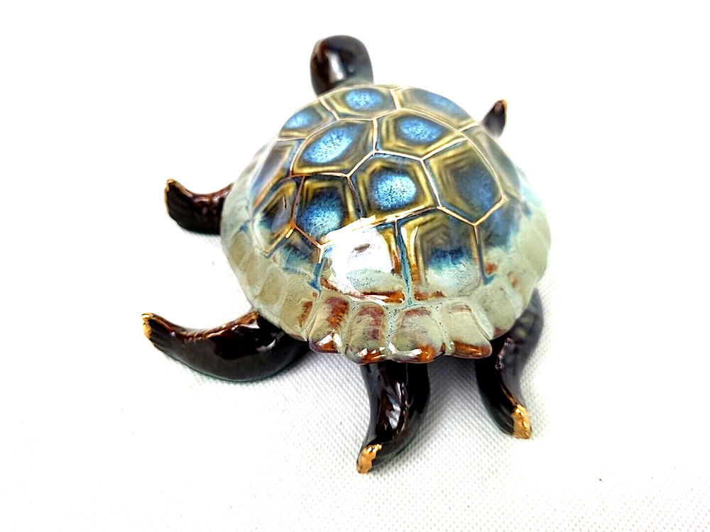 Ceramic Turtle Figurine 8"