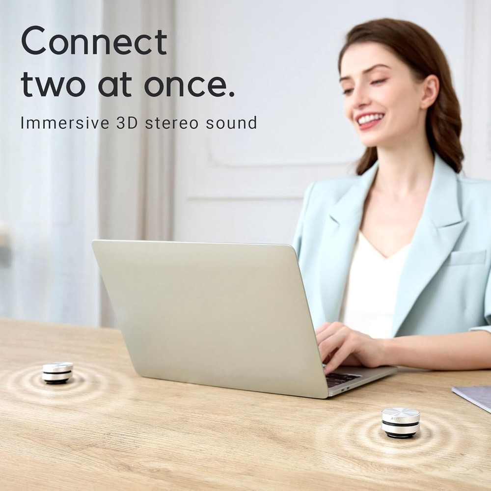 Mini Bluetooth Speaker 2024 - Bone Conduction Wireless Vibration, 360° Sound