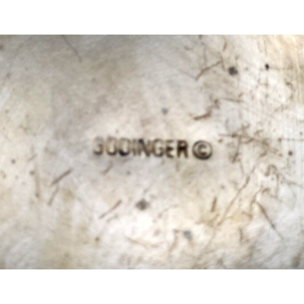 Vintage Godinger Silverplate Fruit Basket Swing Handle Wire Grapes Leaves 12"