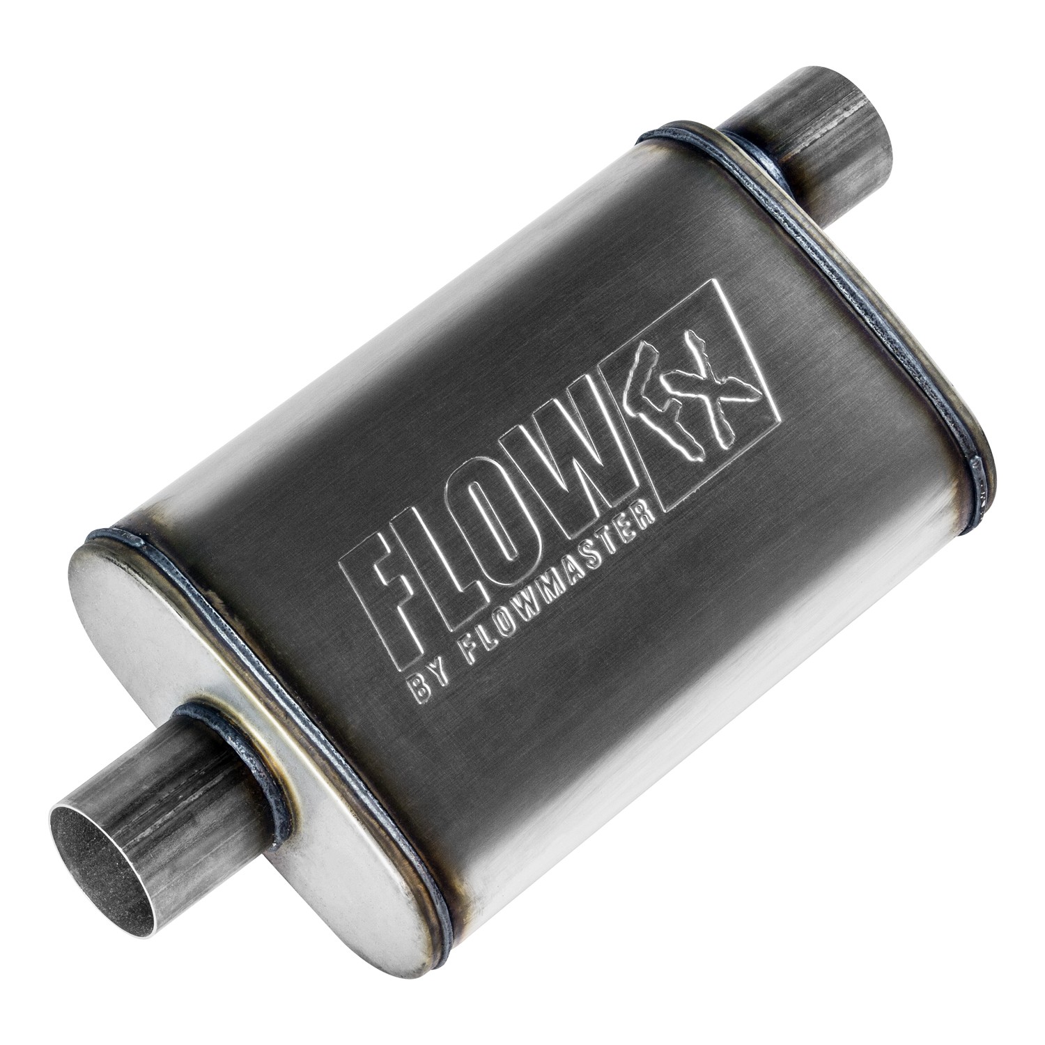 Flowmaster 71226 FlowFX Muffler 2.5" Offset In Center Out - Moderate Sound